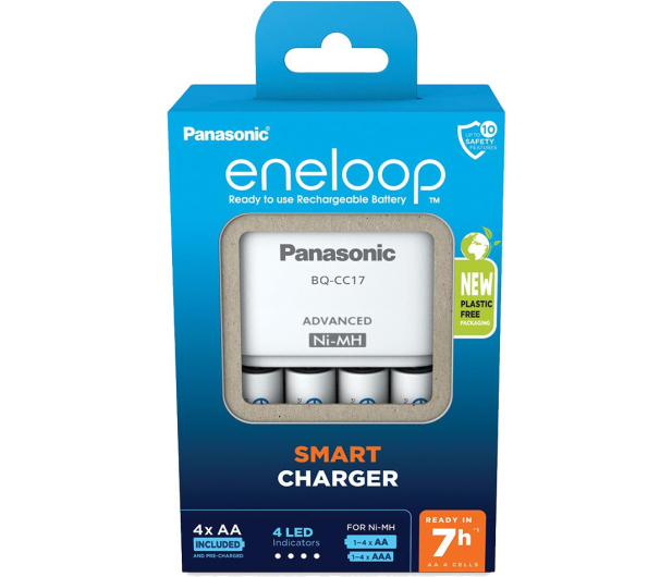 PANASONIC ŁADOWARKA SMART + 4x AA ENELOOP 2000 mAh K-KJ17MCD40E - 1068358 - zdjęcie 2